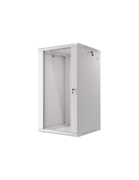 Szafa Jednosekcyjna Lanberg Wf01-6622-10S (22U  1080Mm / 600Mm / 600 Mm  Wisząca  Szklane  19''  Kolor Szary)