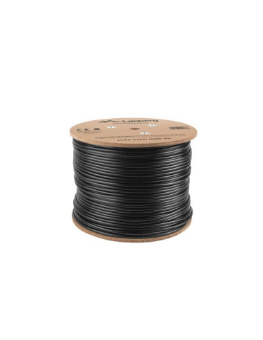 Kabel Sieciowy Zewnętrzne Lanberg Lcf6-21Cu-0305-Bk (Ftp  305M  Kat. 6  Kolor Czarny)