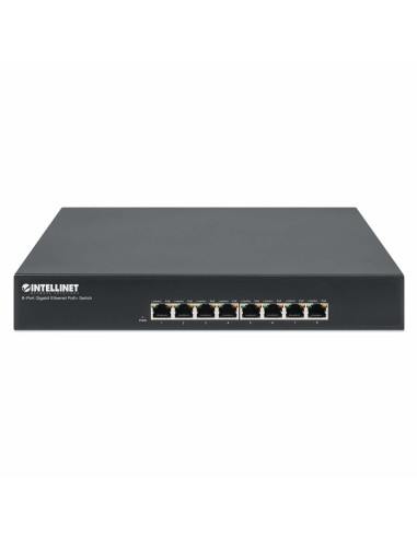 Intellinet 560641 Łącza Sieciowe Gigabit Ethernet (10/100/1000) Obsługa Poe Czarny