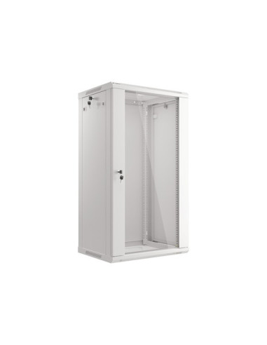Szafa Rack Lanberg Wf01-6422-10S (22U  1080Mm / 600Mm / 450 Mm  Wisząca  Szklane  19''  Kolor Szary)