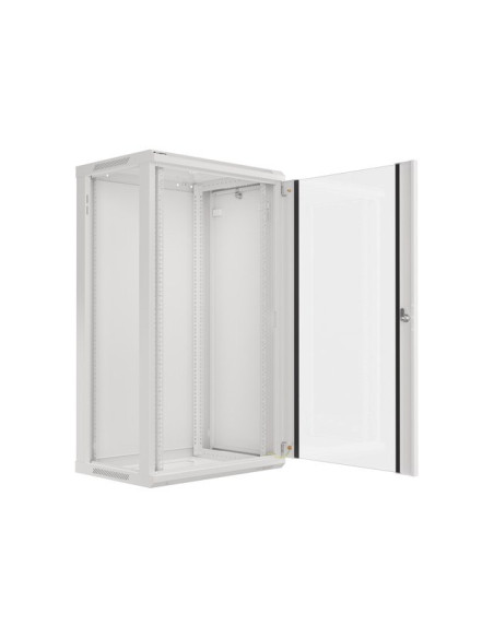Szafa Rack Lanberg Wf01-6422-10S (22U  1080Mm / 600Mm / 450 Mm  Wisząca  Szklane  19''  Kolor Szary)