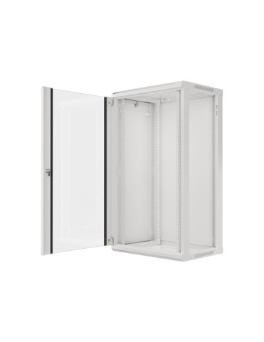 Szafa Rack Lanberg Wf01-6422-10S (22U  1080Mm / 600Mm / 450 Mm  Wisząca  Szklane  19''  Kolor Szary)