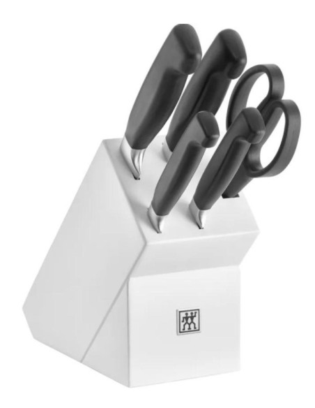 Zestaw 4 Noży W Bloku Zwilling Four Star Biały
