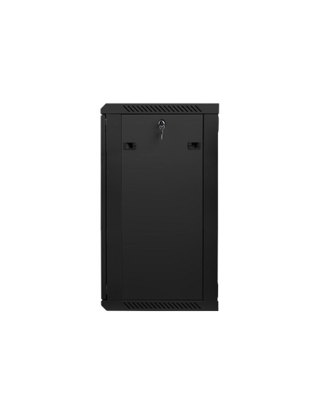 Szafa Rack Lanberg Wf01-6418-10B (18U  900Mm / 600Mm / 450 Mm  Wisząca  Szklane  19''  Kolor Czarny)