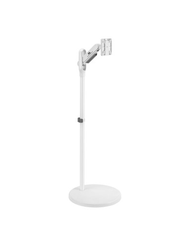 Mobilny Stojak Podłogowy Na Monitor/Tv Maclean, Sprężyna Gazowa, 17"-35", 2-10Kg, Biały, Mc-970W