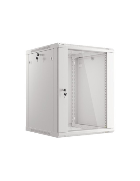 Szafa Rack Lanberg Wf01-6615-10S (15U  769Mm / 600Mm / 600 Mm  Wisząca  Szklane  19''  Kolor Szary)