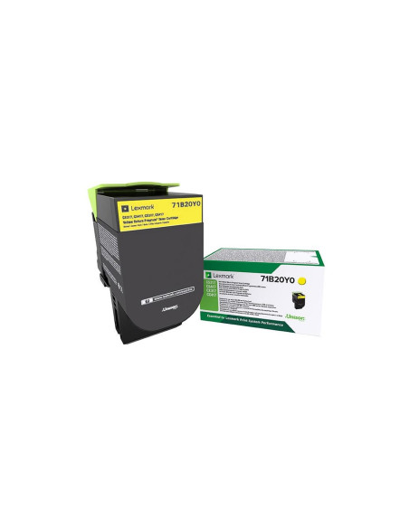 Lexmark 71B20Y0 Kaseta Z Tonerem 1 Szt. Oryginalny Żółty