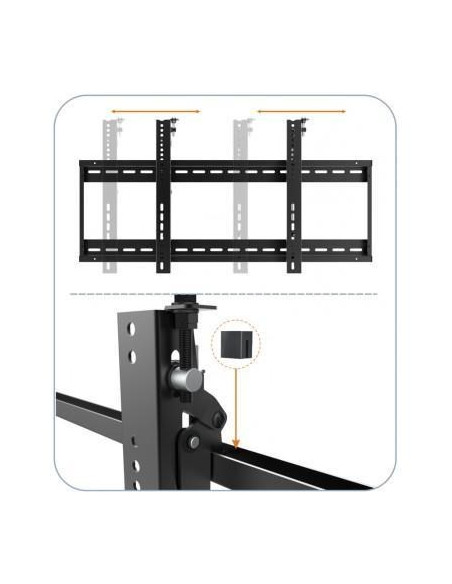Techly Ica-Plb 046F Uchwyt Do Telewizorów 177,8 Cm (70") Czarny