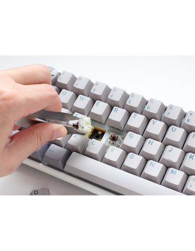 Ducky One 3 Mini Mist Grey Klawiatura Gaming Usb Us English Szary