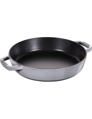 Staub Patelnia Żeliwna Z Dwoma Uchwytami 26 Cm, Grafitowy
