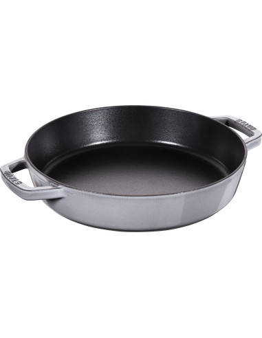 Staub Patelnia Żeliwna Z Dwoma Uchwytami 26 Cm, Grafitowy
