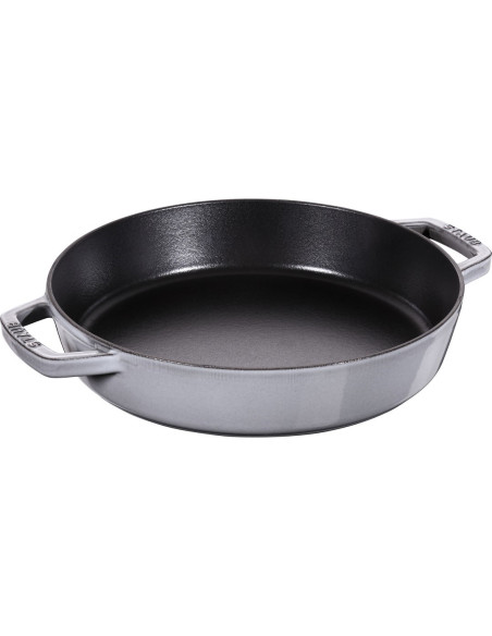 Staub Patelnia Żeliwna Z Dwoma Uchwytami 26 Cm, Grafitowy