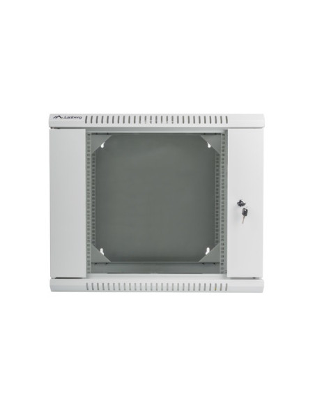Szafa Rack Lanberg Wf02-6609-10S (9U  502Mm / 600Mm / 600 Mm  Wisząca  Szklane  19''  Kolor Szary)