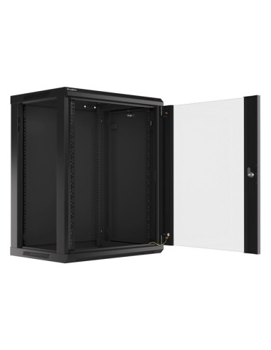 Szafa Rack Lanberg  Wf01-6415-10B (770Mm / 600Mm / 450 Mm  Wisząca  Czarny)