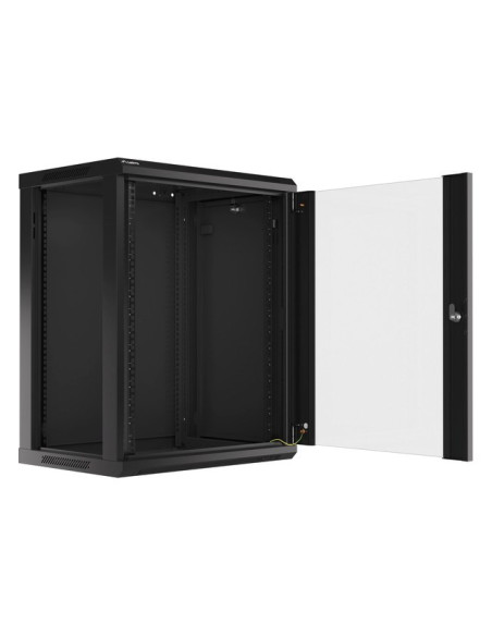Szafa Rack Lanberg  Wf01-6415-10B (770Mm / 600Mm / 450 Mm  Wisząca  Czarny)