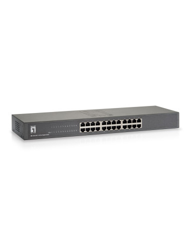Levelone Gsw-2457 Łącza Sieciowe Nie Zarządzany Gigabit Ethernet (10/100/1000) Czarny