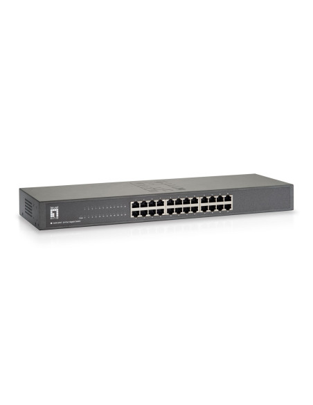Levelone Gsw-2457 Łącza Sieciowe Nie Zarządzany Gigabit Ethernet (10/100/1000) Czarny