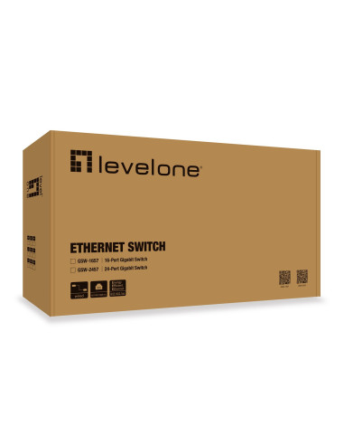 Levelone Gsw-2457 Łącza Sieciowe Nie Zarządzany Gigabit Ethernet (10/100/1000) Czarny