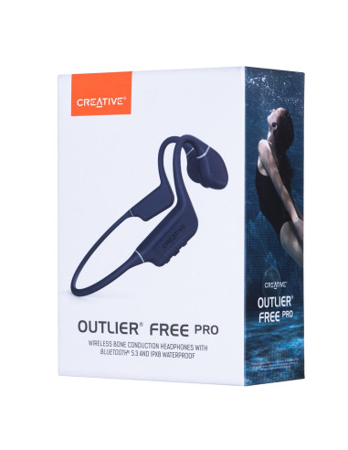 Creative Labs Creative Outlier Free Pro Zestaw Słuchawkowy Bezprzewodowy Opaska Na Szyję Połączenia/Muzyka/Sport/Codzienność Blu