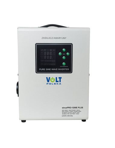 Zasilacz Awaryjny Sinus Pro 1200 E Plus 12/230V (800/1200W) [Lifepo4, Menu]
