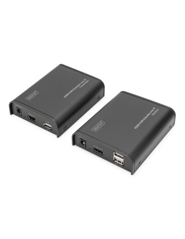 Digitus Przedłużacz (Extender) Kvm Hdmi+Usb 120M Po Cat.5E Utp/Ip 1080P Fhd 60Hz Audio (Zestaw) Ds-55202