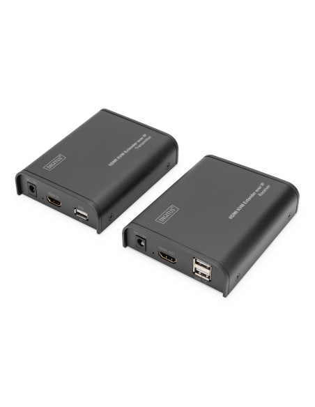 Digitus Przedłużacz (Extender) Kvm Hdmi+Usb 120M Po Cat.5E Utp/Ip 1080P Fhd 60Hz Audio (Zestaw) Ds-55202
