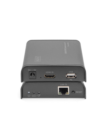Digitus Przedłużacz (Extender) Kvm Hdmi+Usb 120M Po Cat.5E Utp/Ip 1080P Fhd 60Hz Audio (Zestaw) Ds-55202