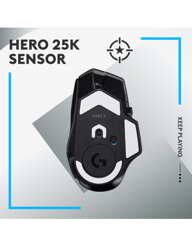 Logitech G G502 X Lightspeed Myszka Gaming Po Prawej Stronie Rf Wireless Optyczny 25600 Dpi