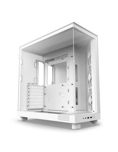Nzxt Obudowa Komputerowa Nzxt Obudowa H6 Flow Midi Tower Z Oknem Biała
