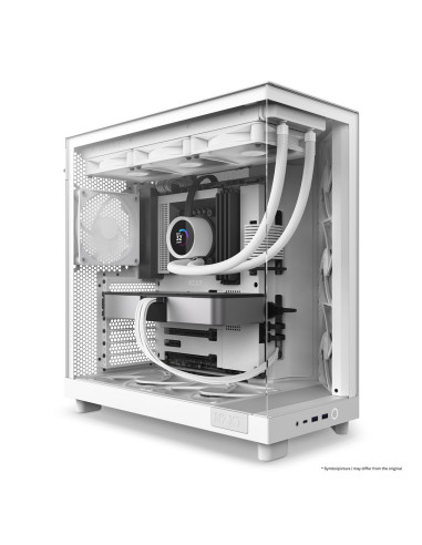 Nzxt Obudowa Komputerowa Nzxt Obudowa H6 Flow Midi Tower Z Oknem Biała