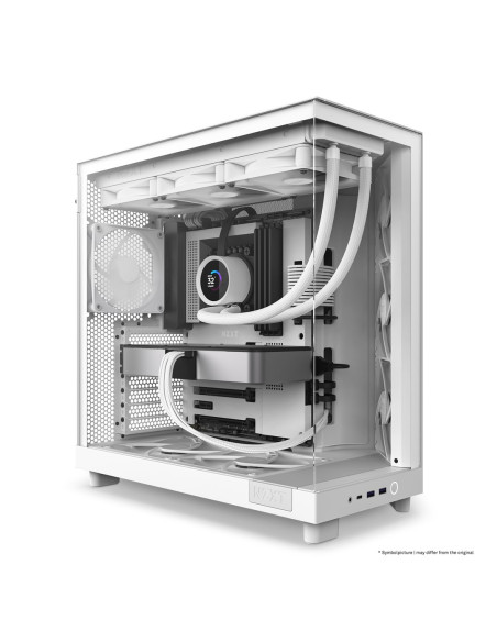 Nzxt Obudowa Komputerowa Nzxt Obudowa H6 Flow Midi Tower Z Oknem Biała