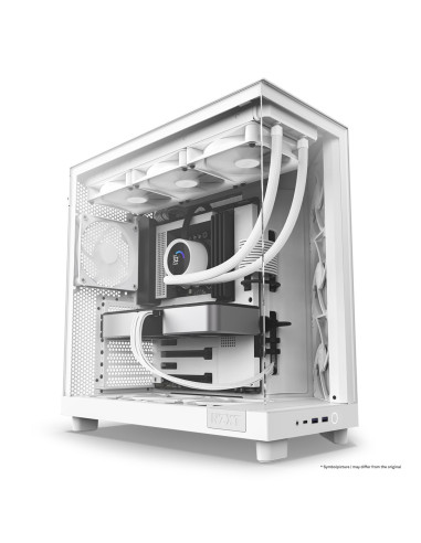 Nzxt Obudowa Komputerowa Nzxt Obudowa H6 Flow Midi Tower Z Oknem Biała