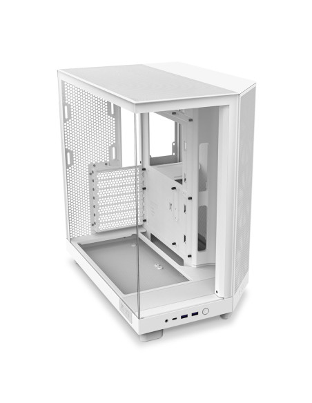 Nzxt Obudowa Komputerowa Nzxt Obudowa H6 Flow Midi Tower Z Oknem Biała
