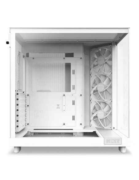 Nzxt Obudowa Komputerowa Nzxt Obudowa H6 Flow Midi Tower Z Oknem Biała