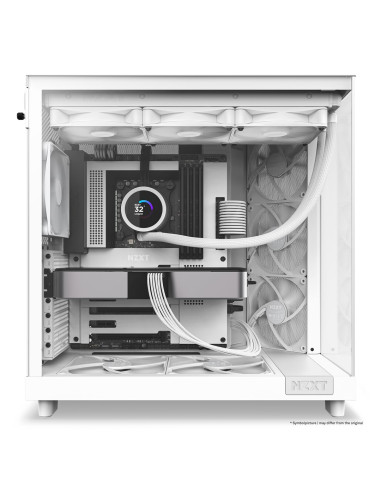Nzxt Obudowa Komputerowa Nzxt Obudowa H6 Flow Midi Tower Z Oknem Biała