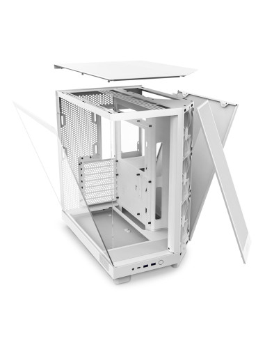 Nzxt Obudowa Komputerowa Nzxt Obudowa H6 Flow Midi Tower Z Oknem Biała