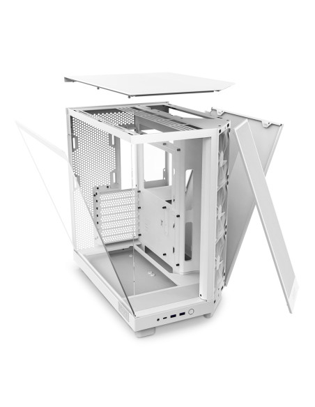 Nzxt Obudowa Komputerowa Nzxt Obudowa H6 Flow Midi Tower Z Oknem Biała