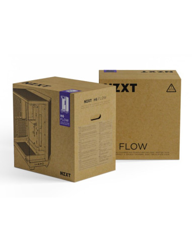 Nzxt Obudowa Komputerowa Nzxt Obudowa H6 Flow Midi Tower Z Oknem Biała