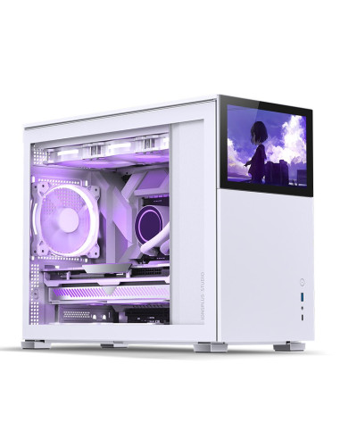 Obudowa Jonsbo D31 Screen Micro-Atx, Szkło Hartowane - Biała