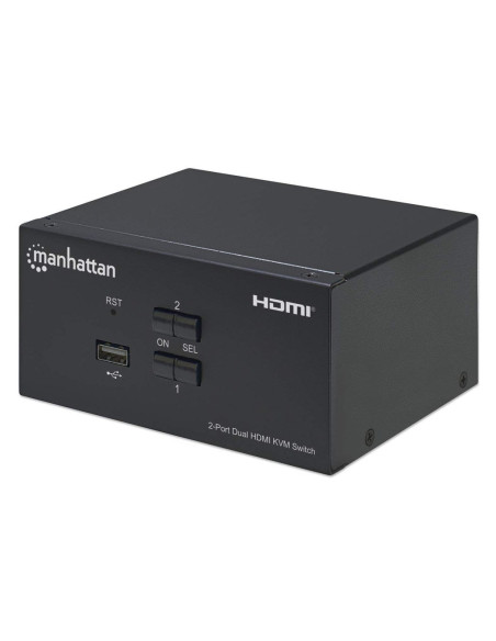 Manhattan Przełącznik Kvm Hdmi/Usb 2X1 Dual-Monito