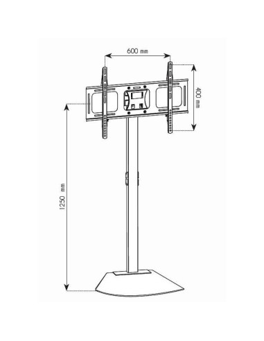 Techly Stojak Podłogowy Tv Lcd/Led 32-70 Cali 45Kg