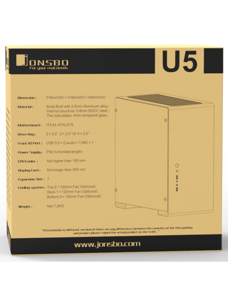 Jonsbo U5 Srebrny