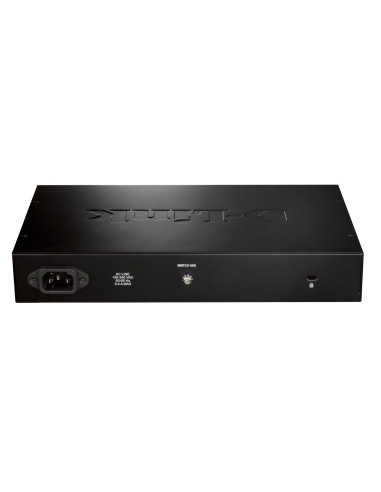D-Link Dgs-1016D/E Łącza Sieciowe Nie Zarządzany Czarny, Metaliczny
