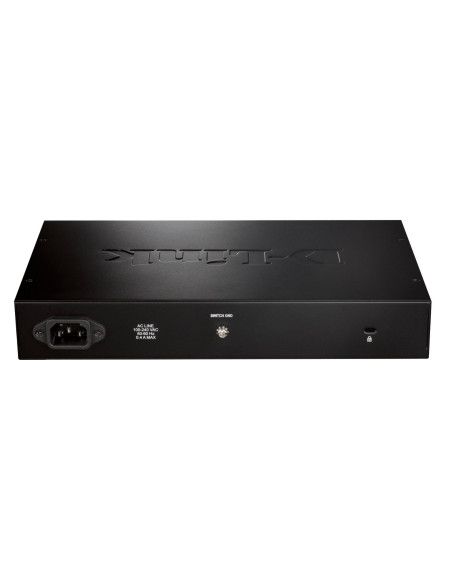 D-Link Dgs-1016D/E Łącza Sieciowe Nie Zarządzany Czarny, Metaliczny