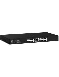 Levelone Switch 24X Ge Geu-2431 19\" Rack Mount Kit Nie Zarządzany Gigabit Ethernet (10/100/1000) 1U Czarny