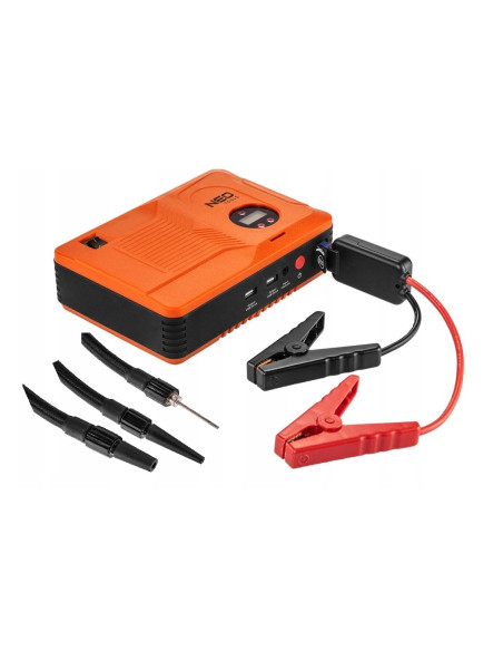 Urządzenie Rozruchowe Neo Tools "Jumpstarter", Power Bank 14Ah, Kompresor 3.5 Bar, Latarka