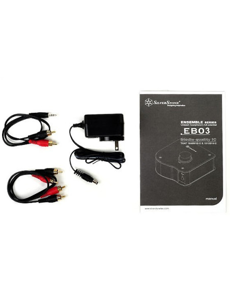 Silverstone Sst-Eb03S Wzmacniacz Do Słuchawek Srebrny