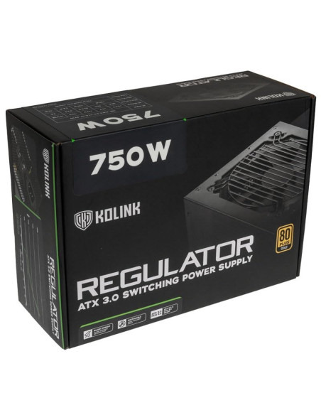 Zasilacz Kolink Regulator 80 Plus Gold, Atx 3.0, Pcie 5.0, Modułowy - 750 W