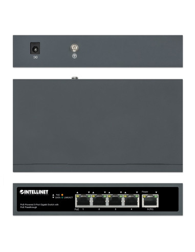 Intellinet Switch Gigabit 5X Poe Passthrough Zasil
