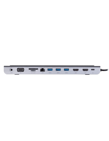 Unitek Hub Usb-C 11W1, Usb-C, Rj45, Mst, 100W Pd